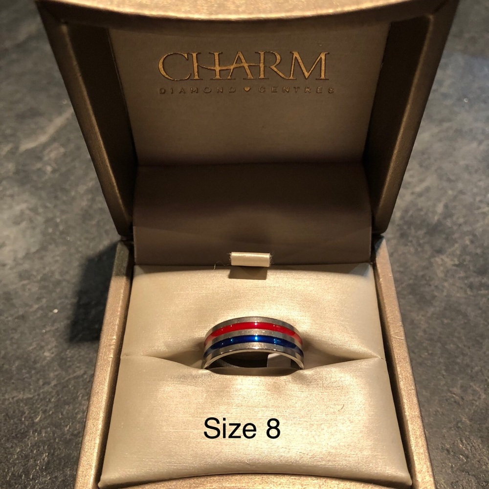 Stainless steel wedding ring
